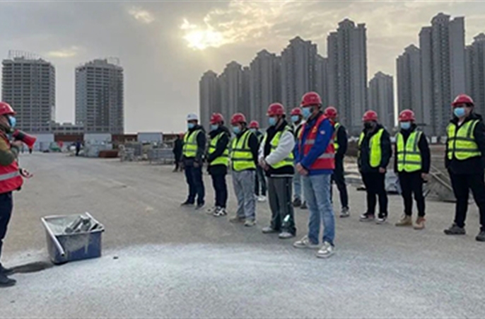 城市客厅一标项目开展消防演练筑牢安全生产